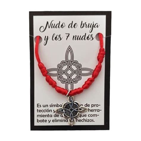 Pulsera de 7 Nudos con Amuleto del Nudo de Brujas